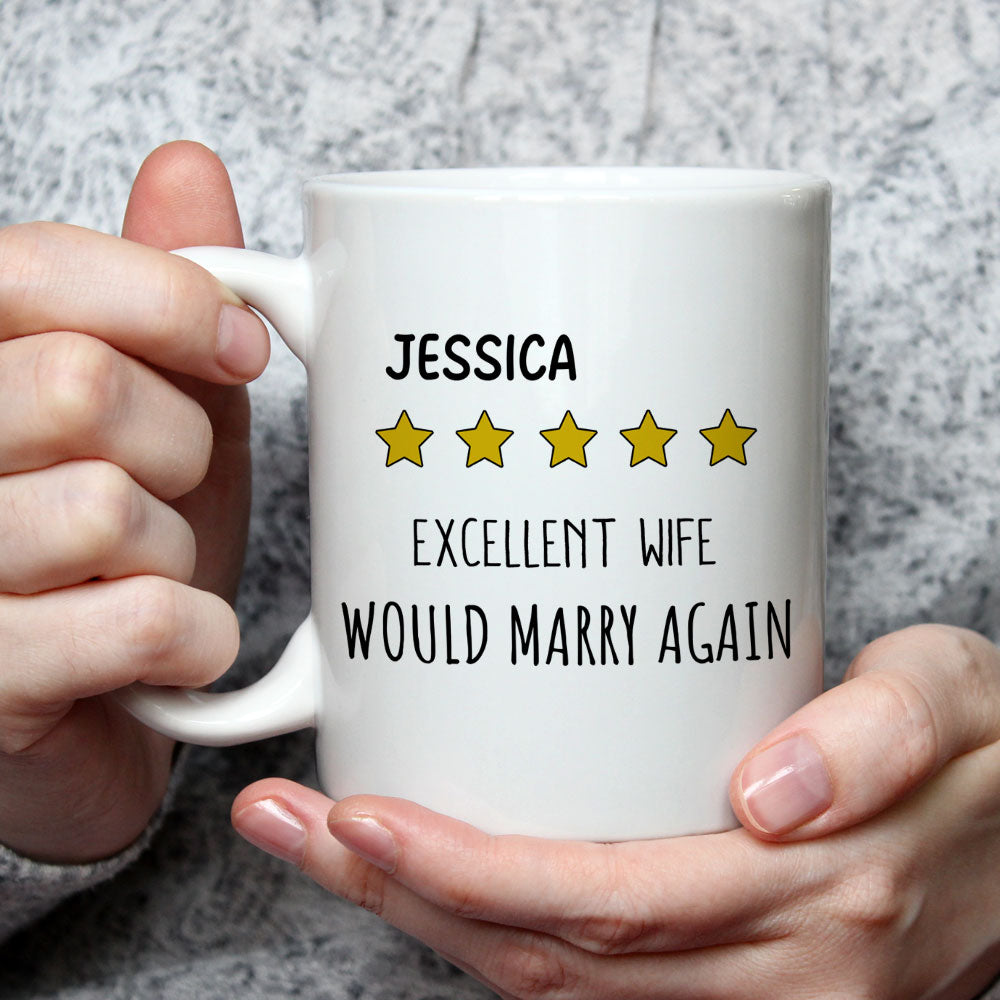 Excellent Wife - Personalized Custom Coffee Mug