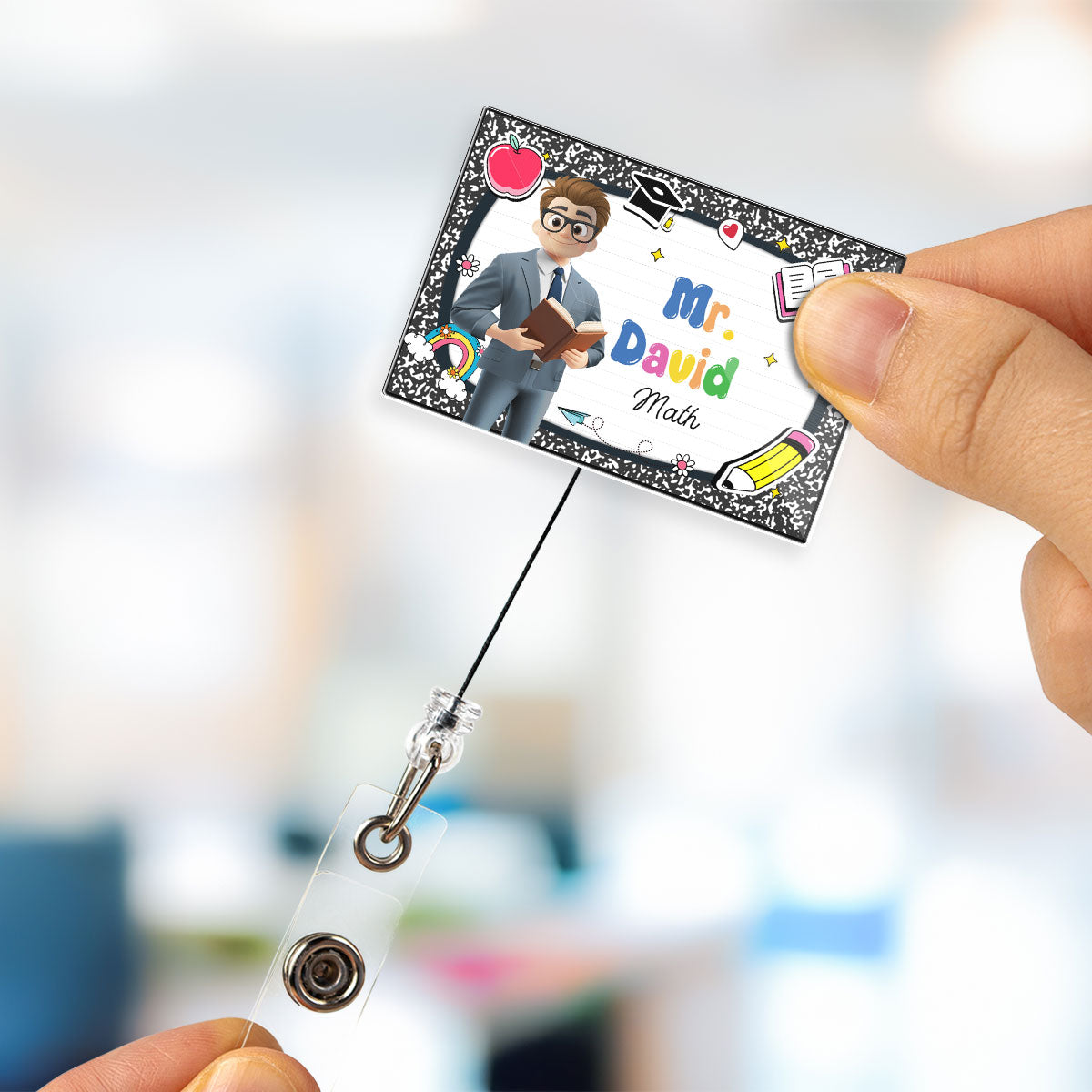 Welcome To My Class - Personalized Custom Acrylic Badge Reel