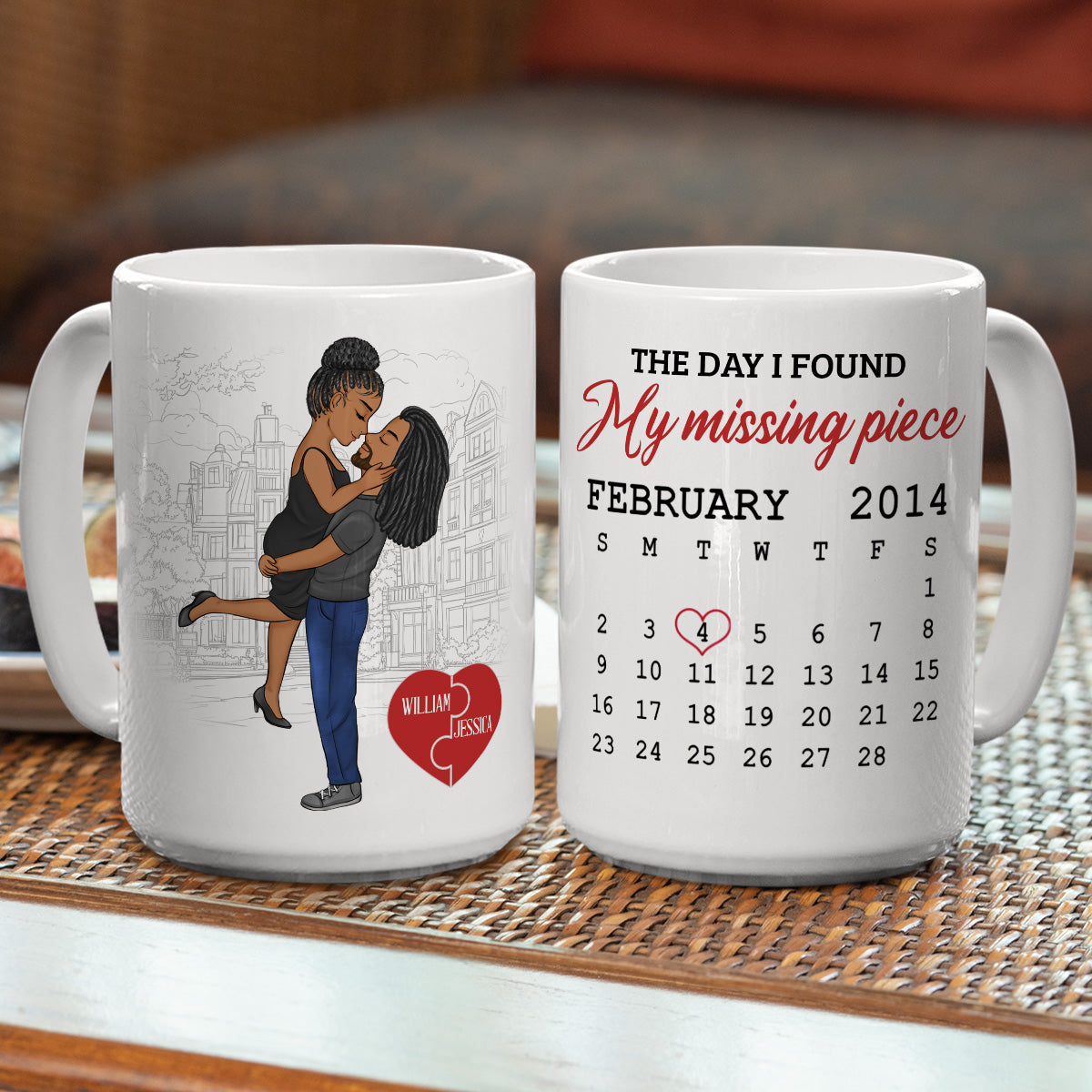 I Found My Piece - Personalized Custom Coffee Mug