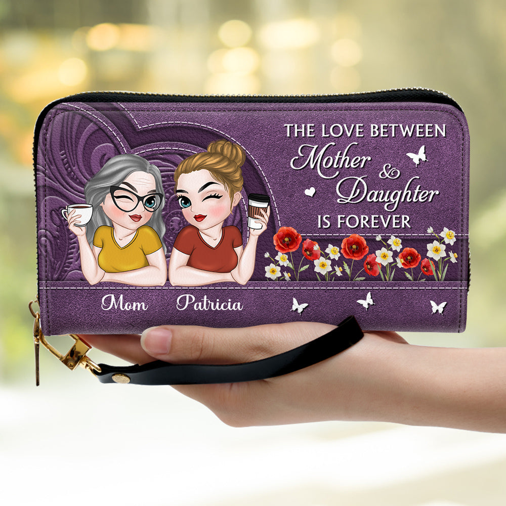 Remember I Love You Mom - Personalized Custom Leather Wallet
