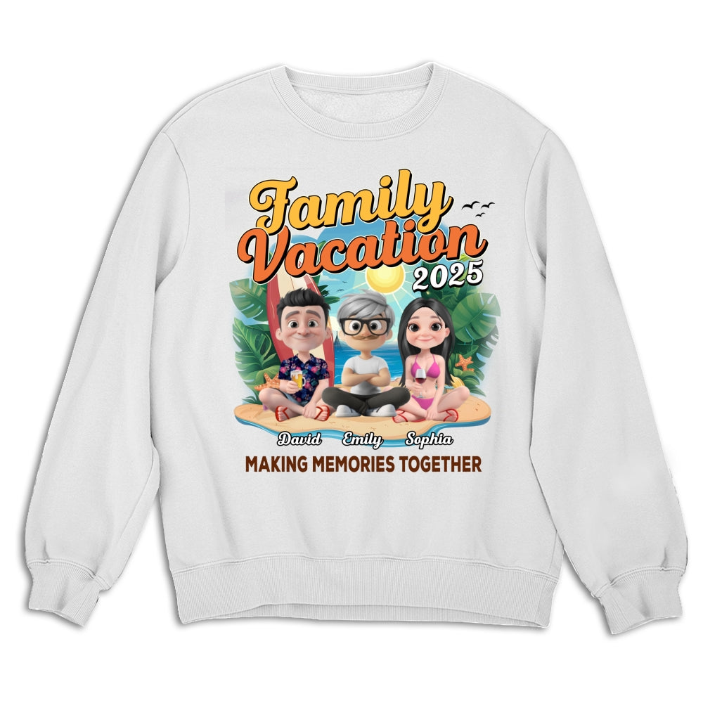 Family Vacation Making Memories Together - Personalized Custom Shirt
