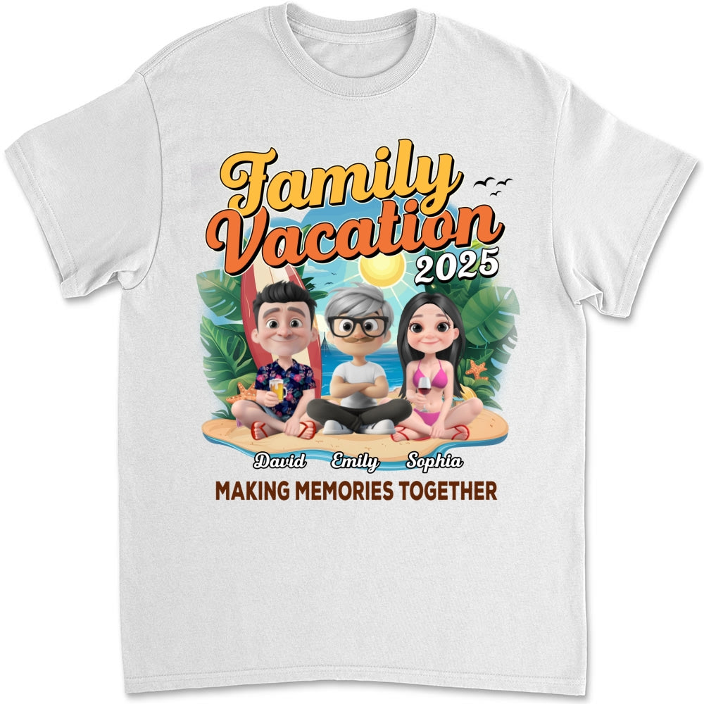 Family Vacation Making Memories Together - Personalized Custom Shirt