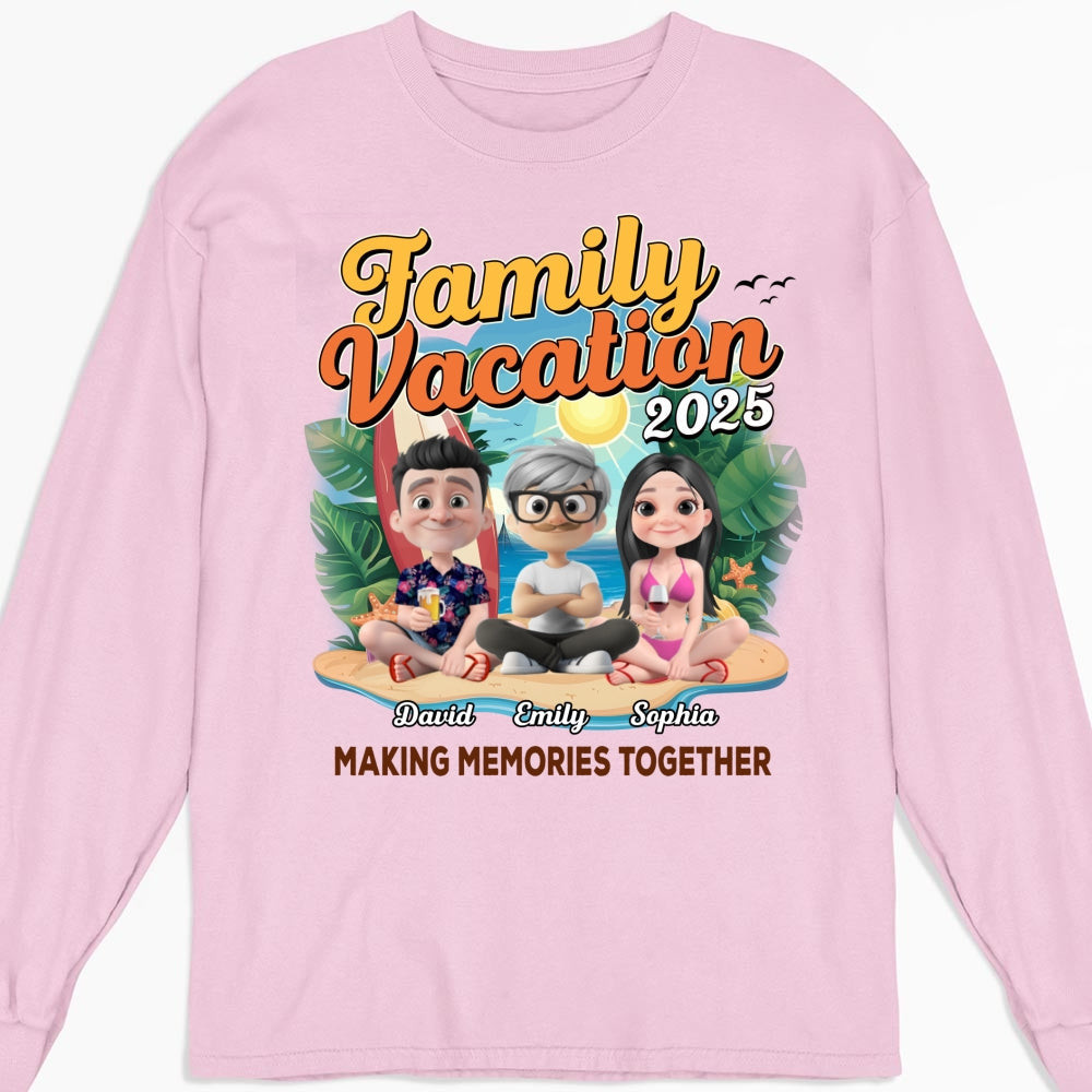 Family Vacation Making Memories Together - Personalized Custom Shirt