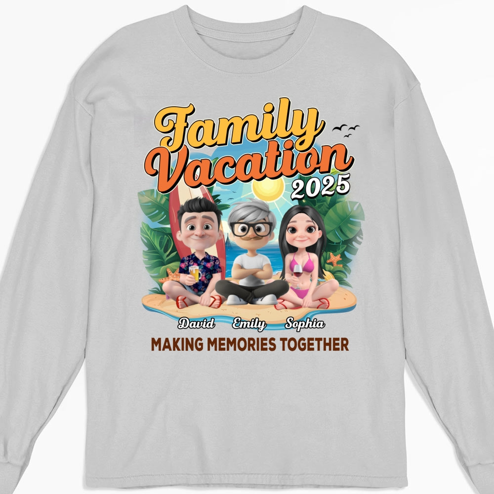 Family Vacation Making Memories Together - Personalized Custom Shirt