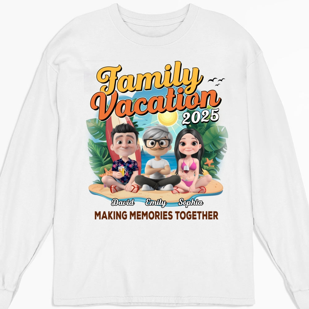 Family Vacation Making Memories Together - Personalized Custom Shirt