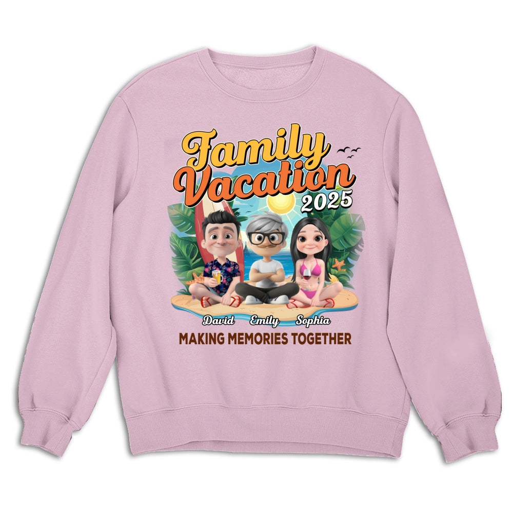 Family Vacation Making Memories Together - Personalized Custom Shirt