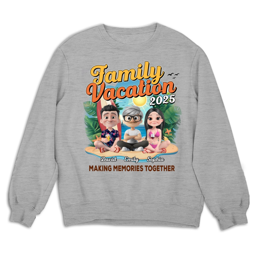 Family Vacation Making Memories Together - Personalized Custom Shirt