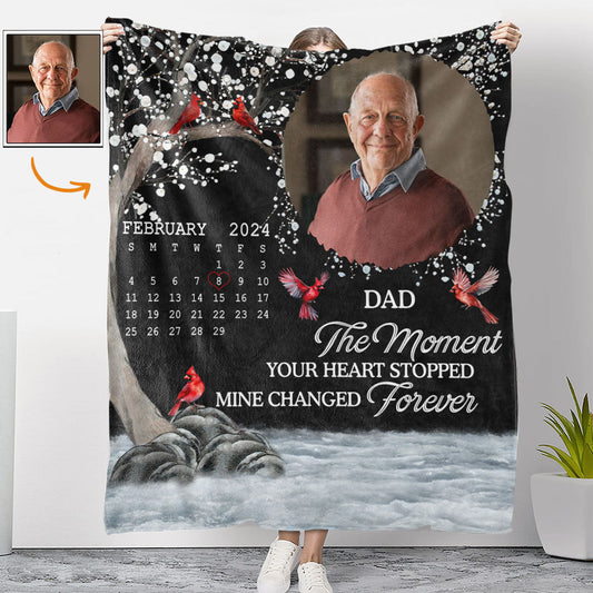 The Moment Your Heart Stopped - Personalized Custom Fleece Blanket