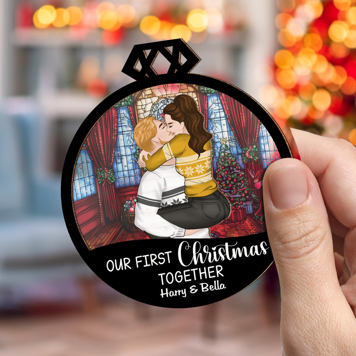 Together Since - Personalized Custom Suncatcher Ornament