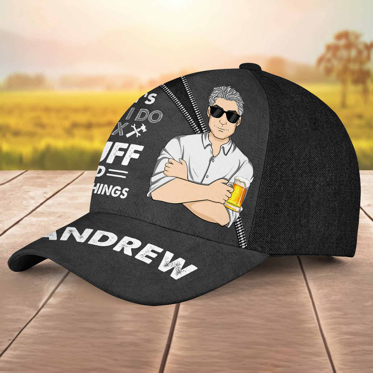 Dad Fix Stuff -  Personalized Custom Classic Cap