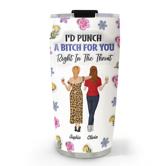 Right In The Throat - Personalized Custom 3D Inflated Effect Tumbler