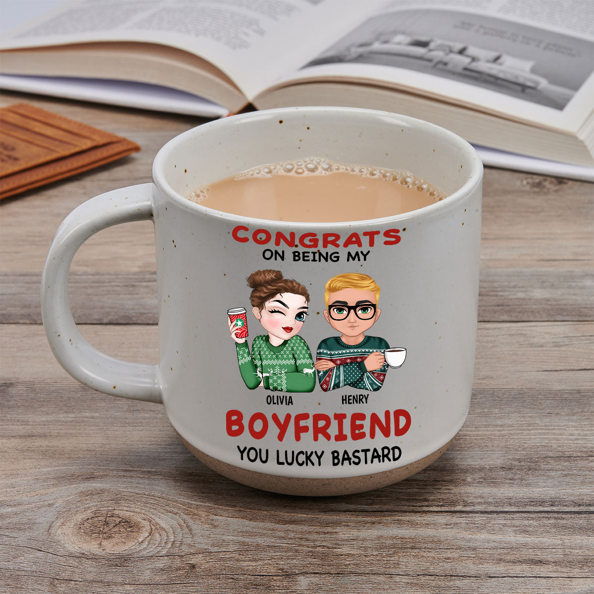 Love You Then - Personalized Custom Pottery Mug