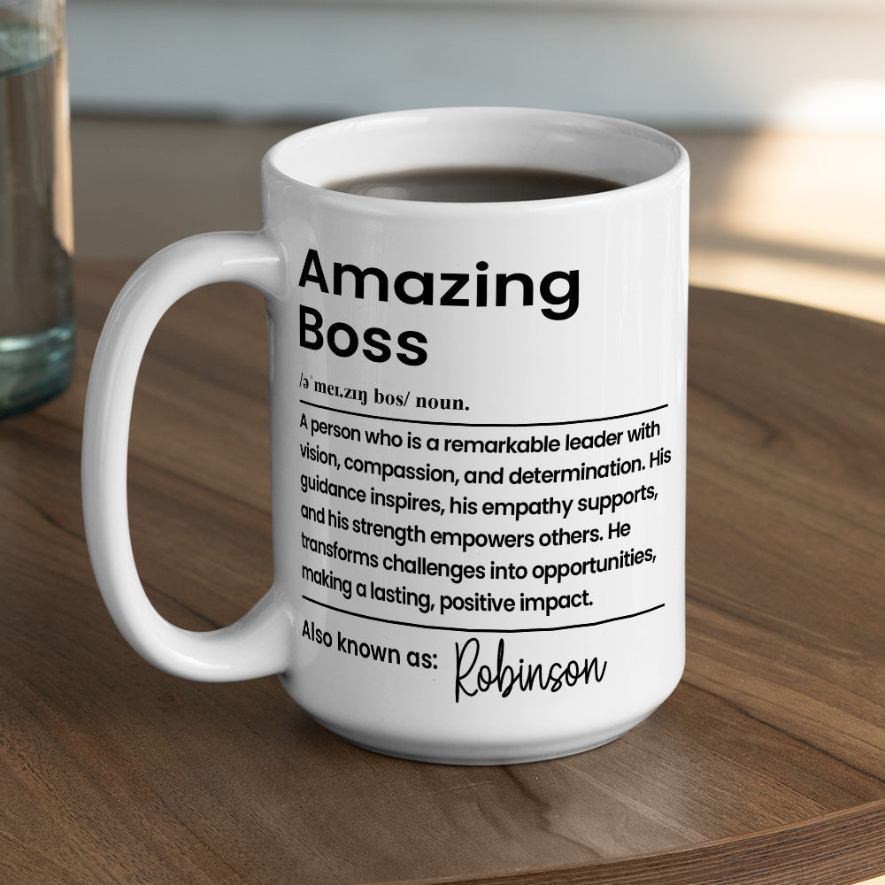 Amazing Boss - Personalized Custom Coffee Mug