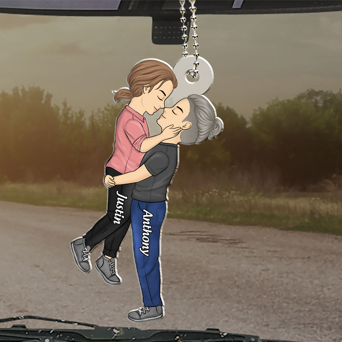 Love is Love  - Personalized Custom Car Ornament