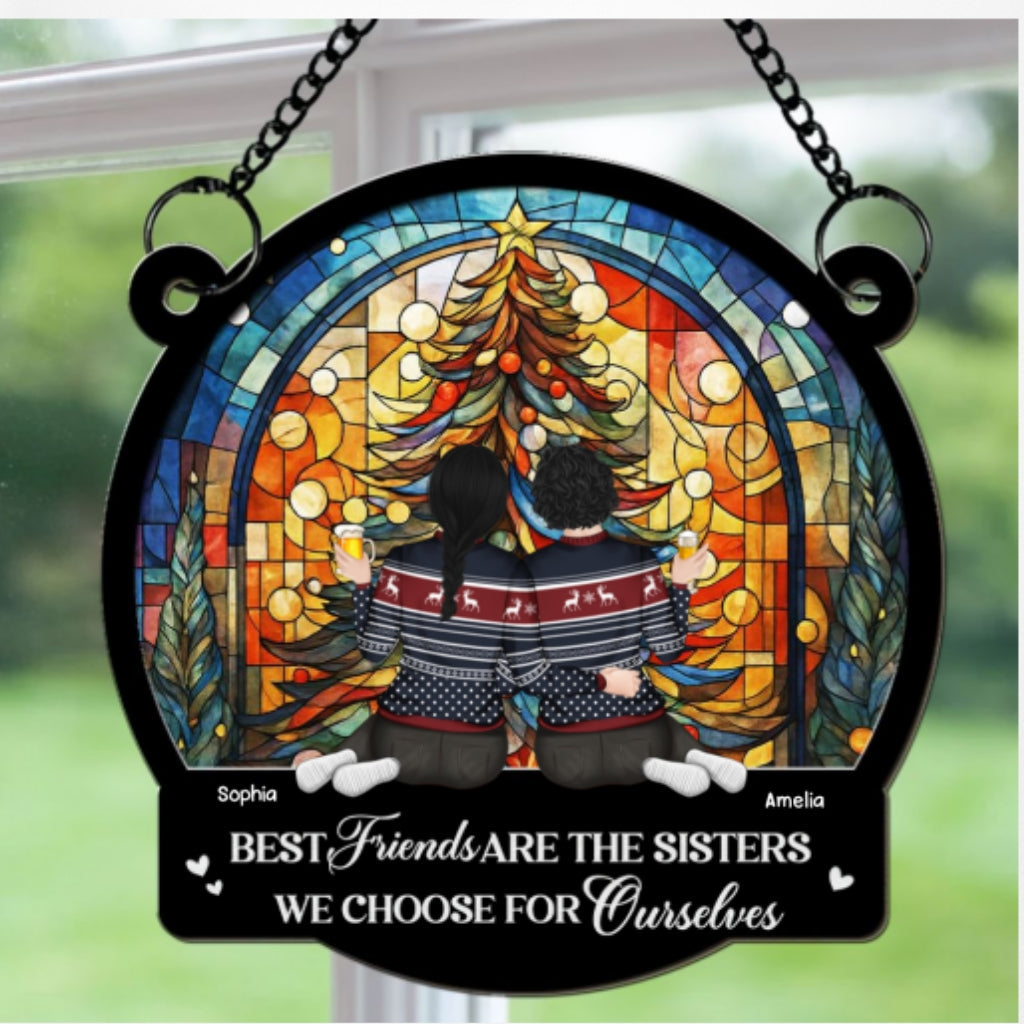 Warm Wishes From Your Bestie - Personalized Custom Suncatcher