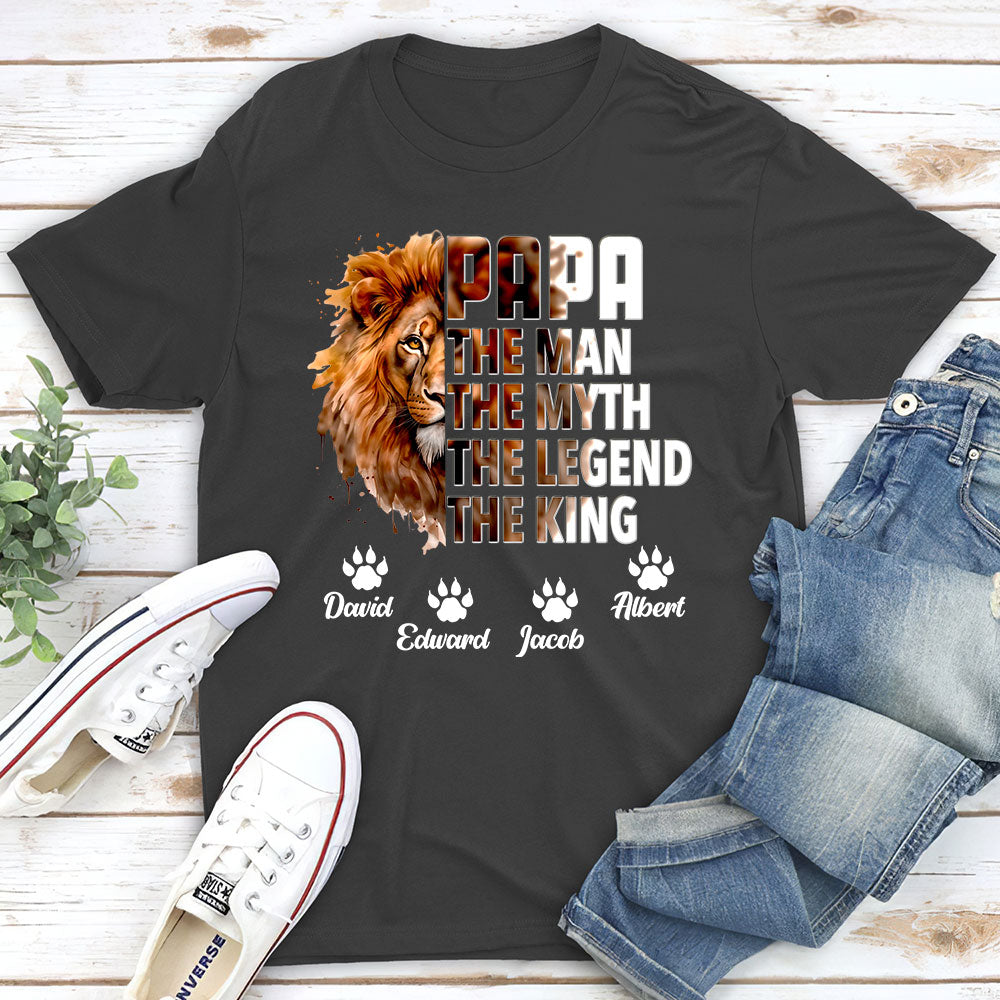 Dad Is The King - Personalized Custom Shirt