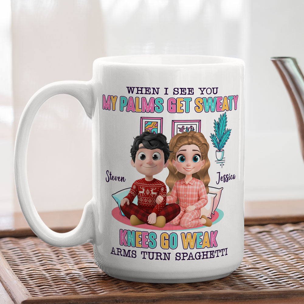 Love Turns Me Into Lasagna - Personalized Custom Coffee Mug
