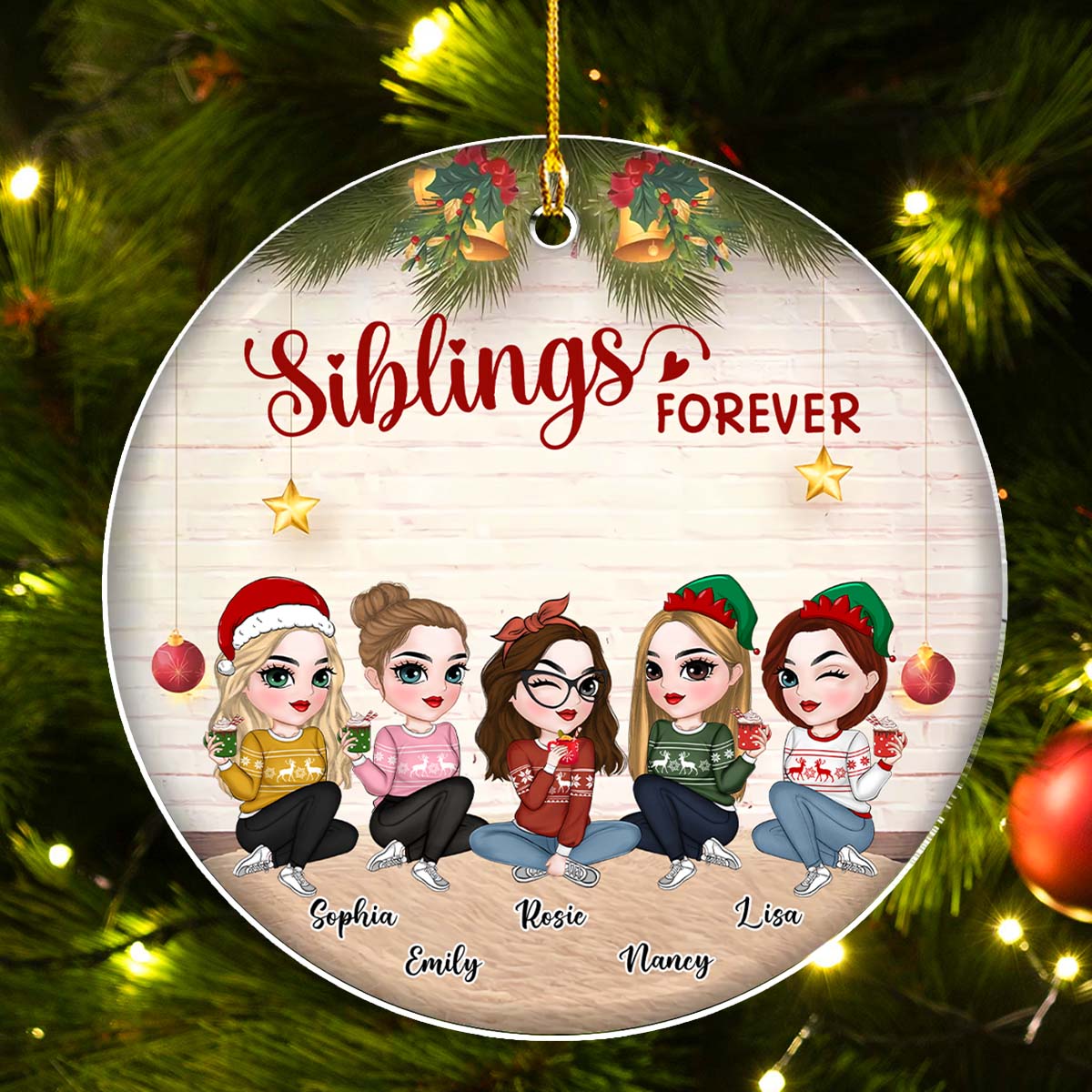 We Are Besties Forever And Always - Personalized Custom Acrylic Ornament