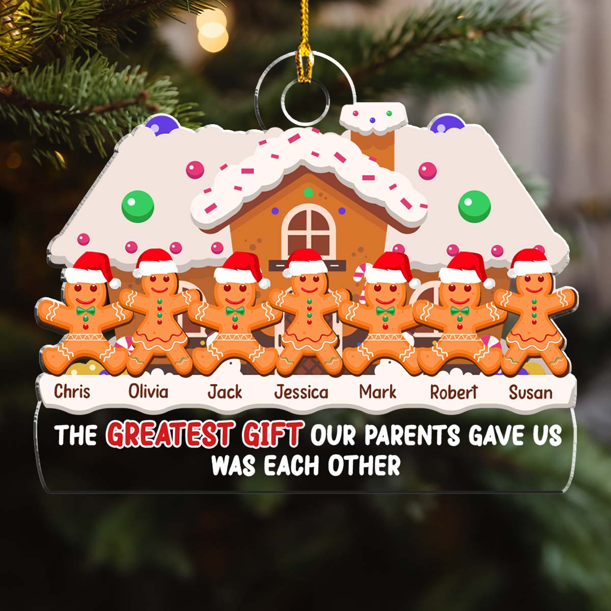 The Greatest Gift Of Christmas - Personalized Custom Acrylic Ornament