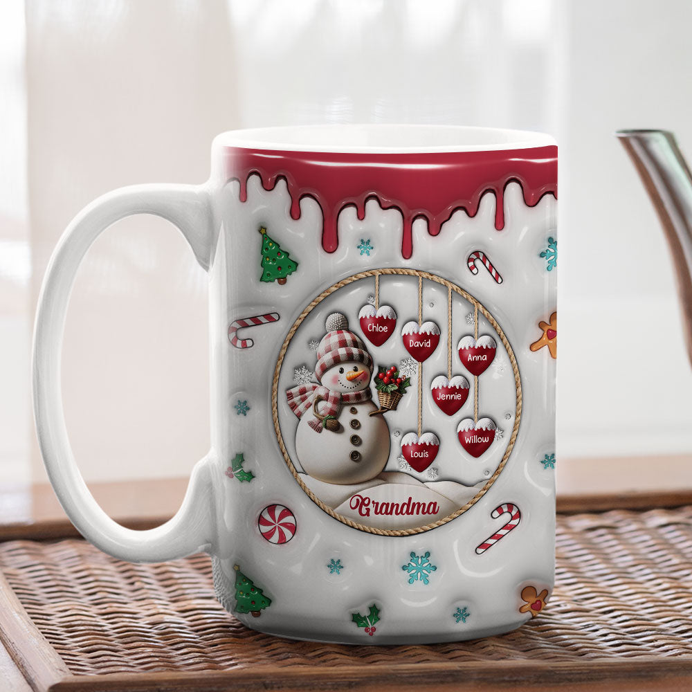 Snowman - Personalized Custom 3D Inflated Effect Mug