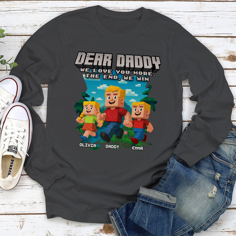 Dear Papa We Love You - Personalized Custom Shirt