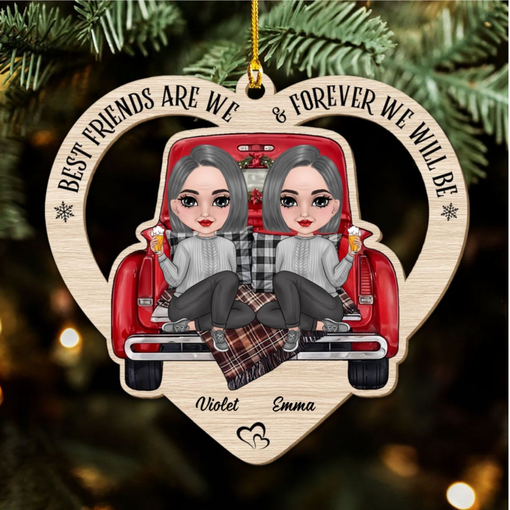 Sister Are We - Personalized Custom Wood Ornament