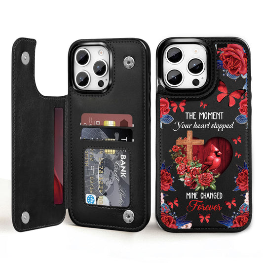 The Moment Your Heart Stopped - Personalized Custom Leather Phone Case
