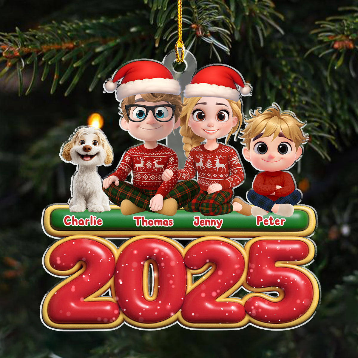 We And Our Kids - Personalized Custom Acrylic Ornament