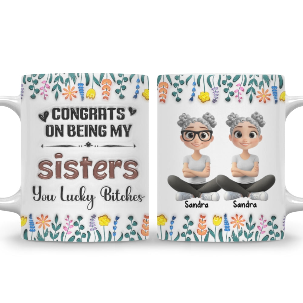 Congrats On Being My Forever Bestie - Personalized Custom 3D Inflated Effect Mug