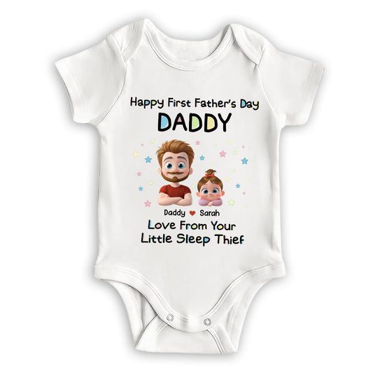 Little Sleep Thief - Personalized Custom Baby Onesie