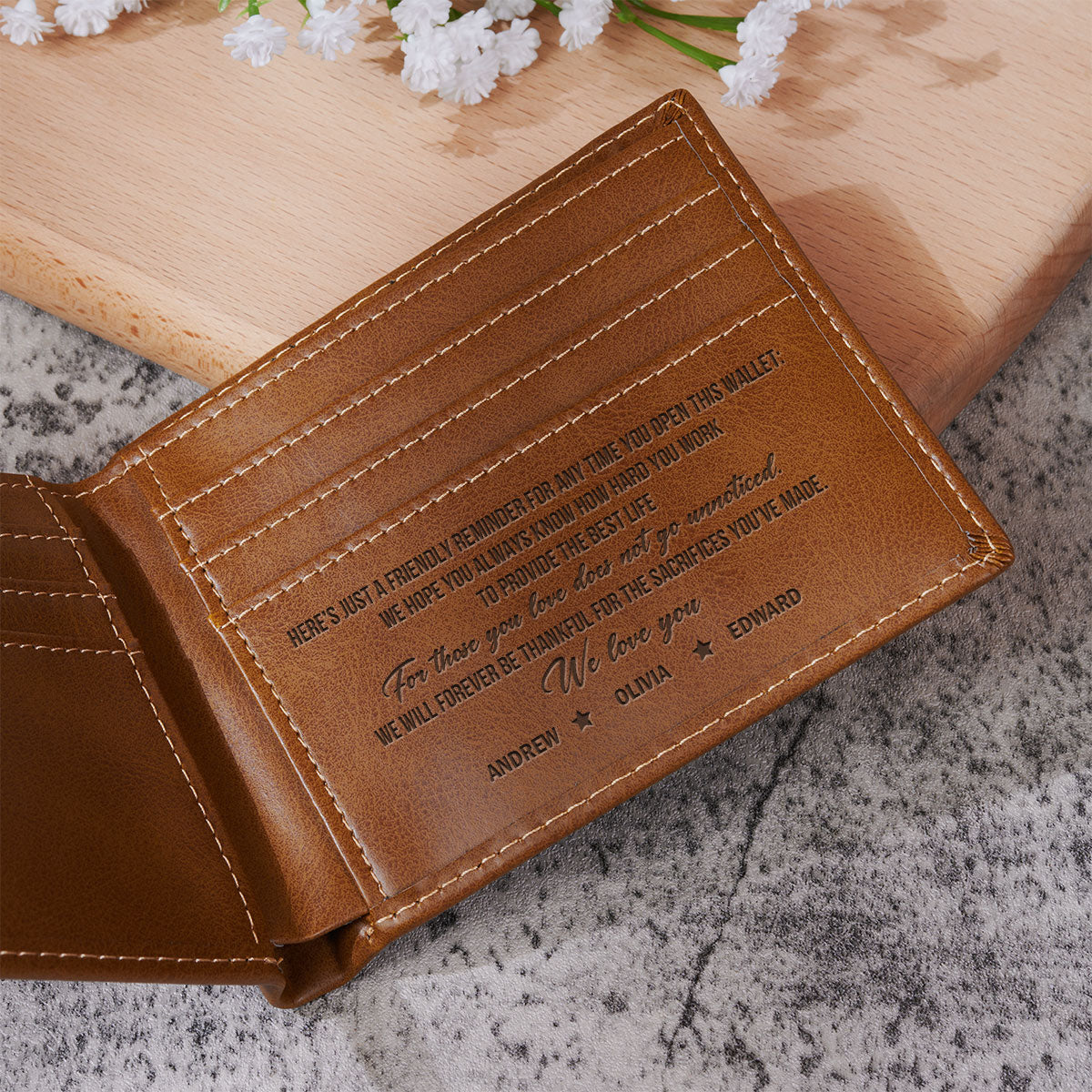 Legend Since - Personalized Custom Printed Men Leather Wallet