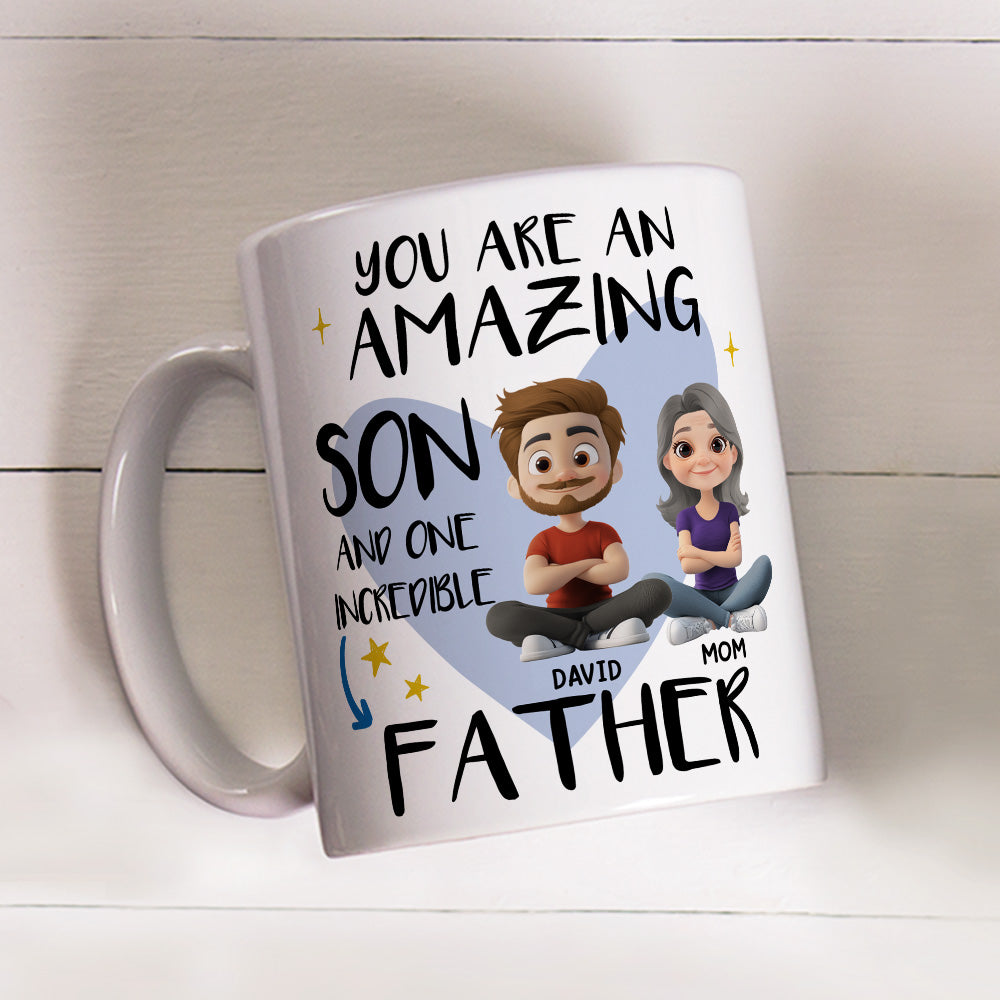 Incredible Father - Personalized Custom Coffee Mug