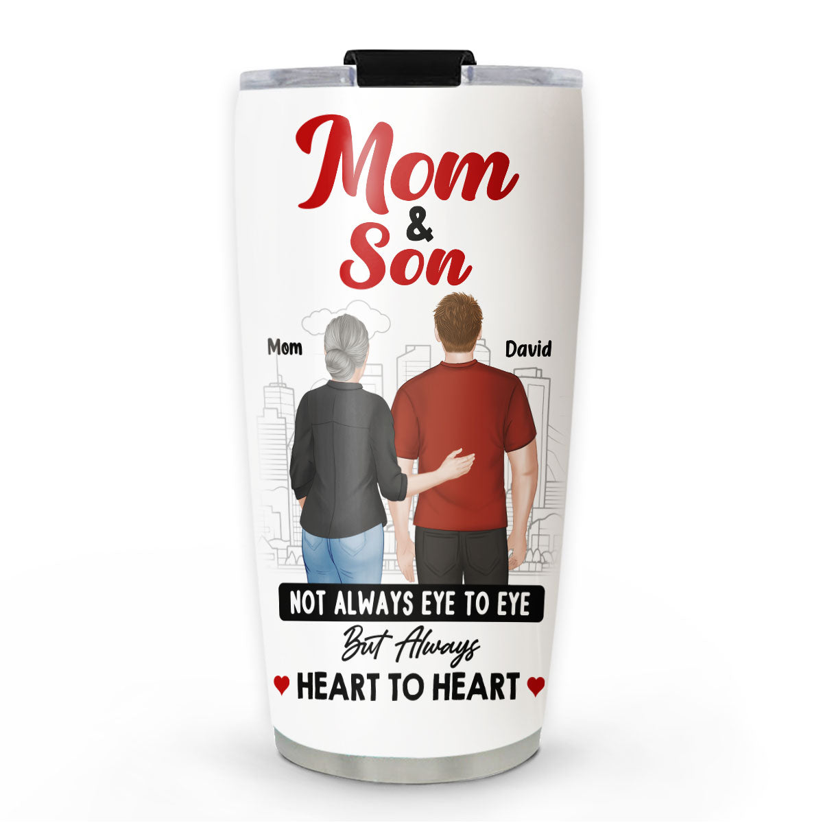 Mom And Son Forever Strong - Personalized Custom Tumbler