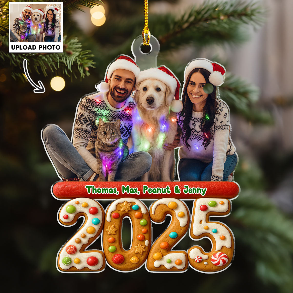 We And Our Dog Version 3 Photo - Personalized Custom Acrylic Ornament