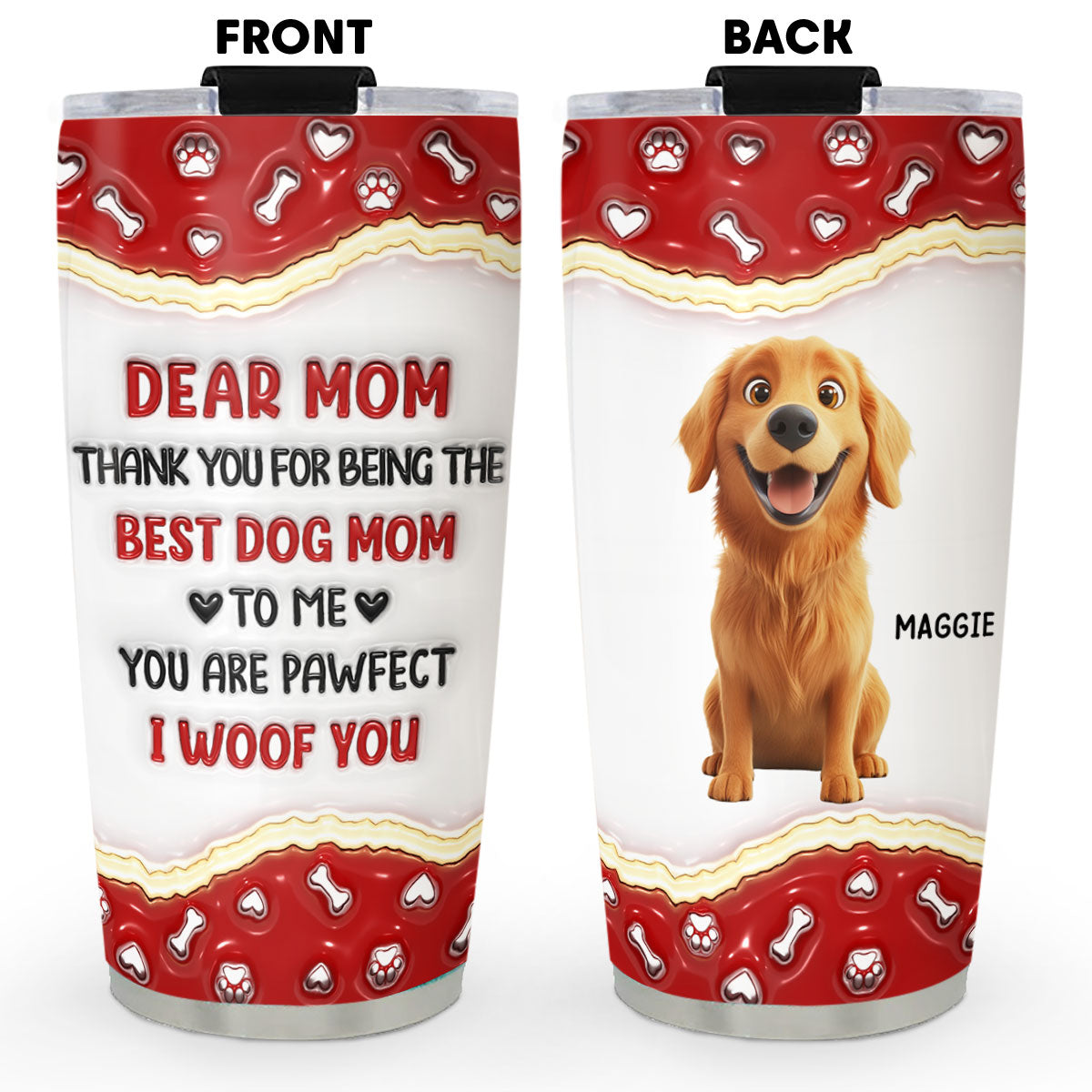Thank You For Being My Best Family - Personalized Custom 3D Inflated Effect Tumbler