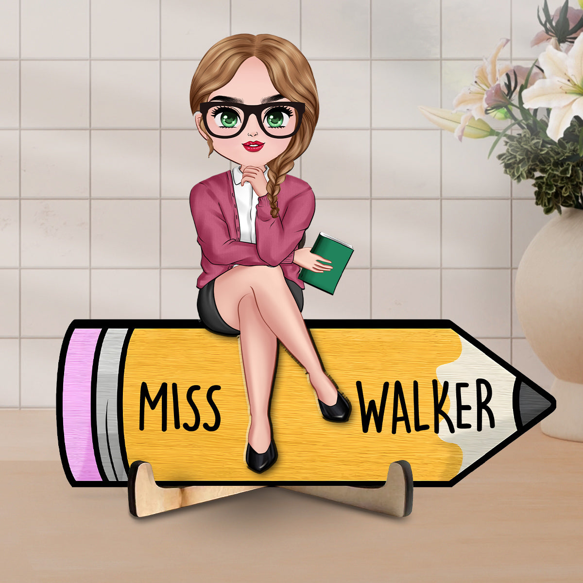 Teaching Is My Jam - Personalized Custom Wooden Plaque