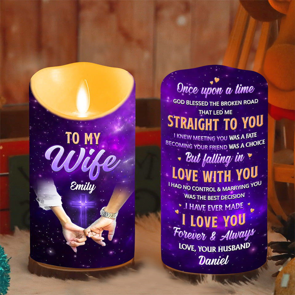 Once Upon A Time - Personalized Custom LED Candle
