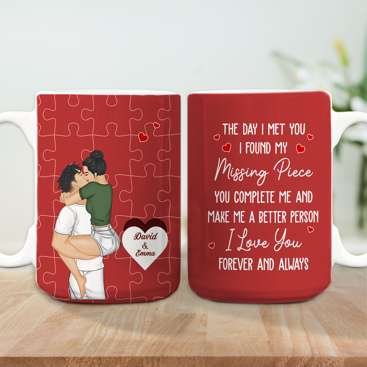 I Found My Missing Piece - Personalized Custom Coffee Mug