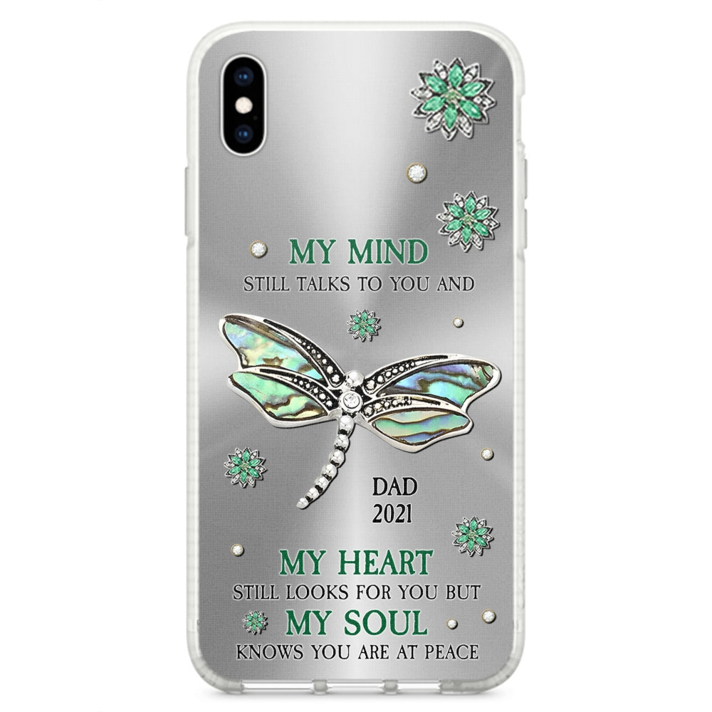 Dragonfly My Mind My Heart My Soul - Personalized Custom Phone Case