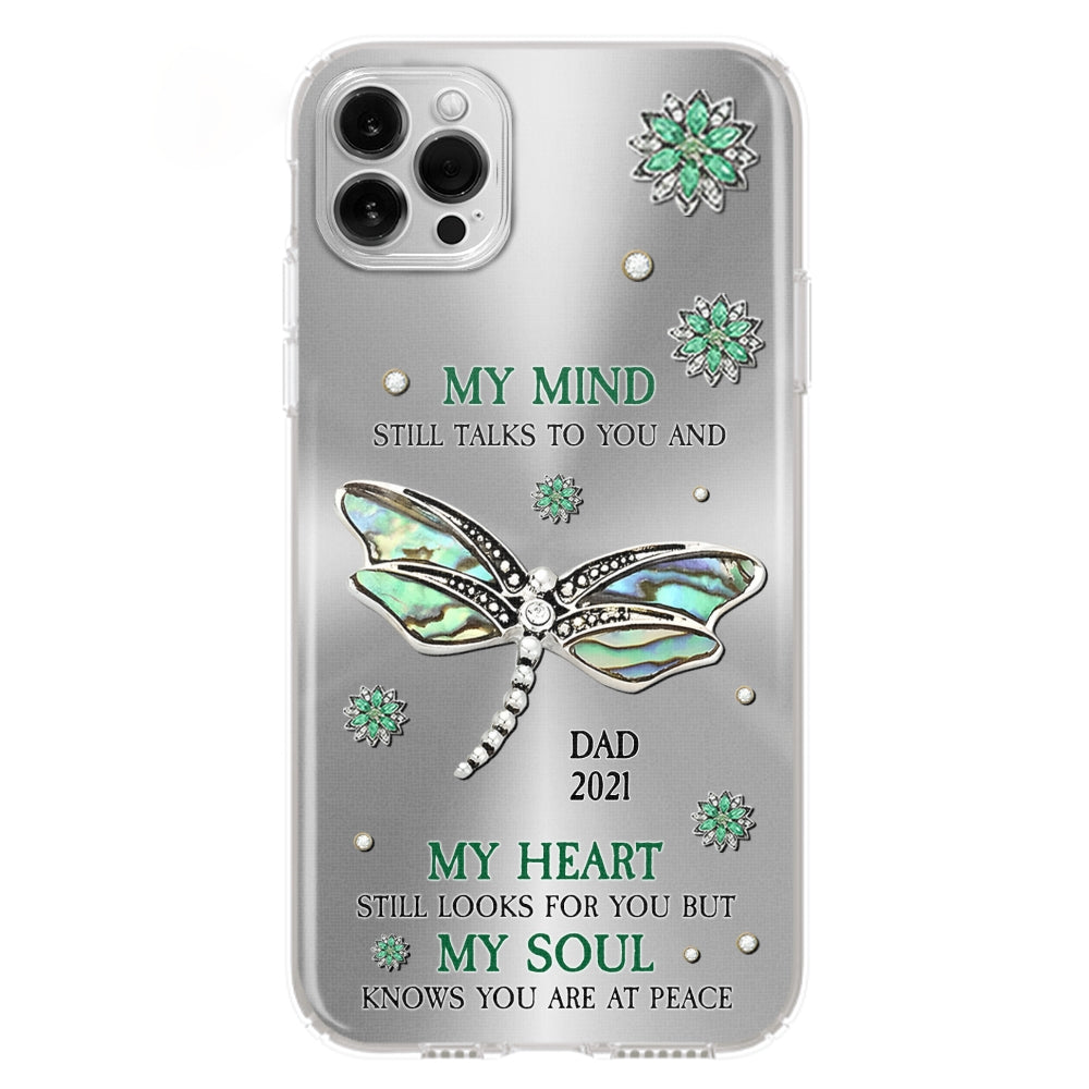 Dragonfly My Mind My Heart My Soul - Personalized Custom Phone Case