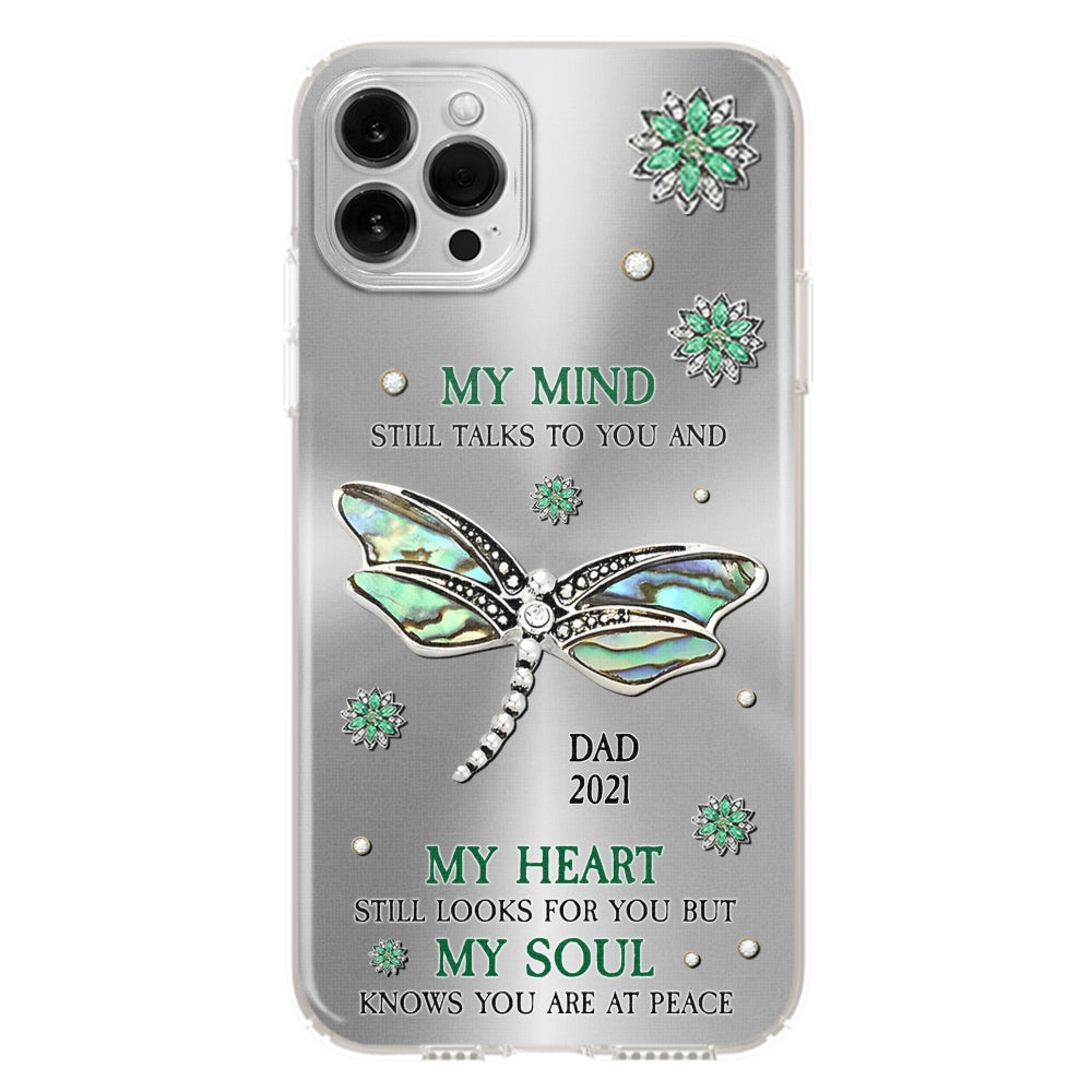 Dragonfly My Mind My Heart My Soul - Personalized Custom Phone Case