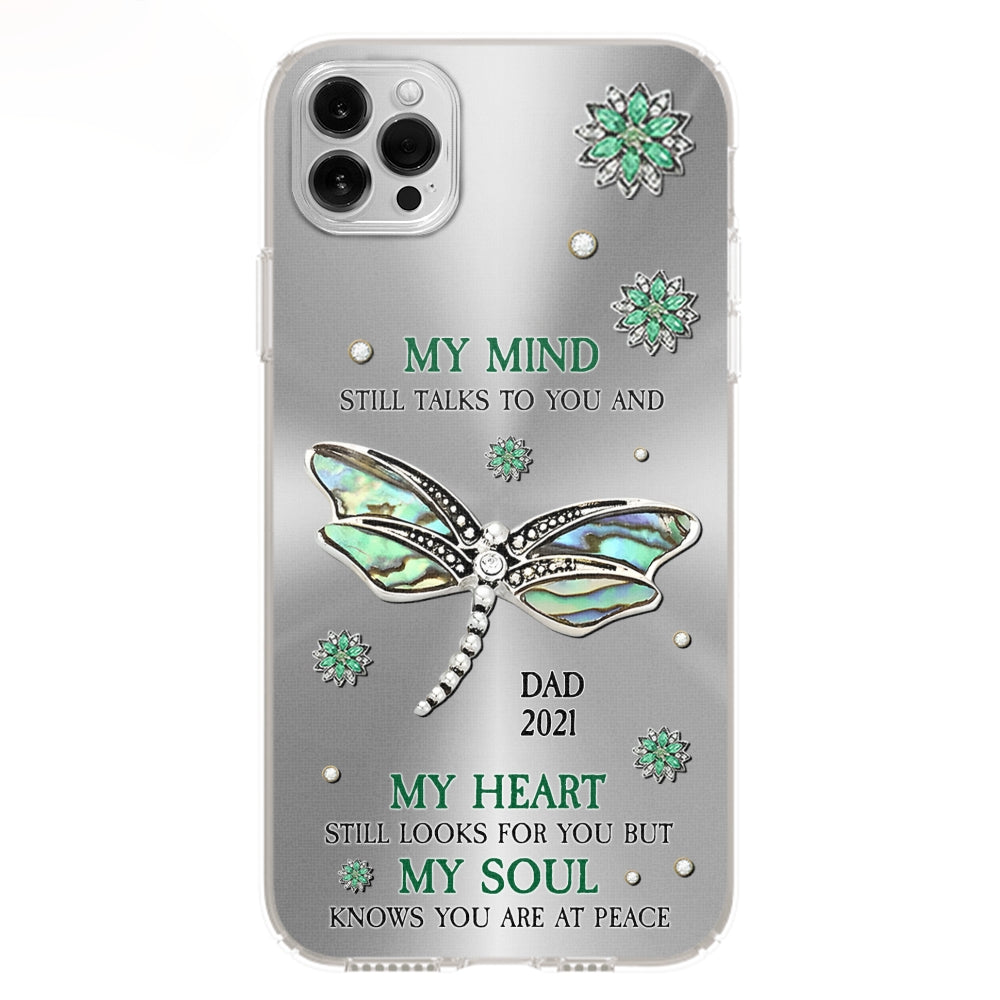Dragonfly My Mind My Heart My Soul - Personalized Custom Phone Case