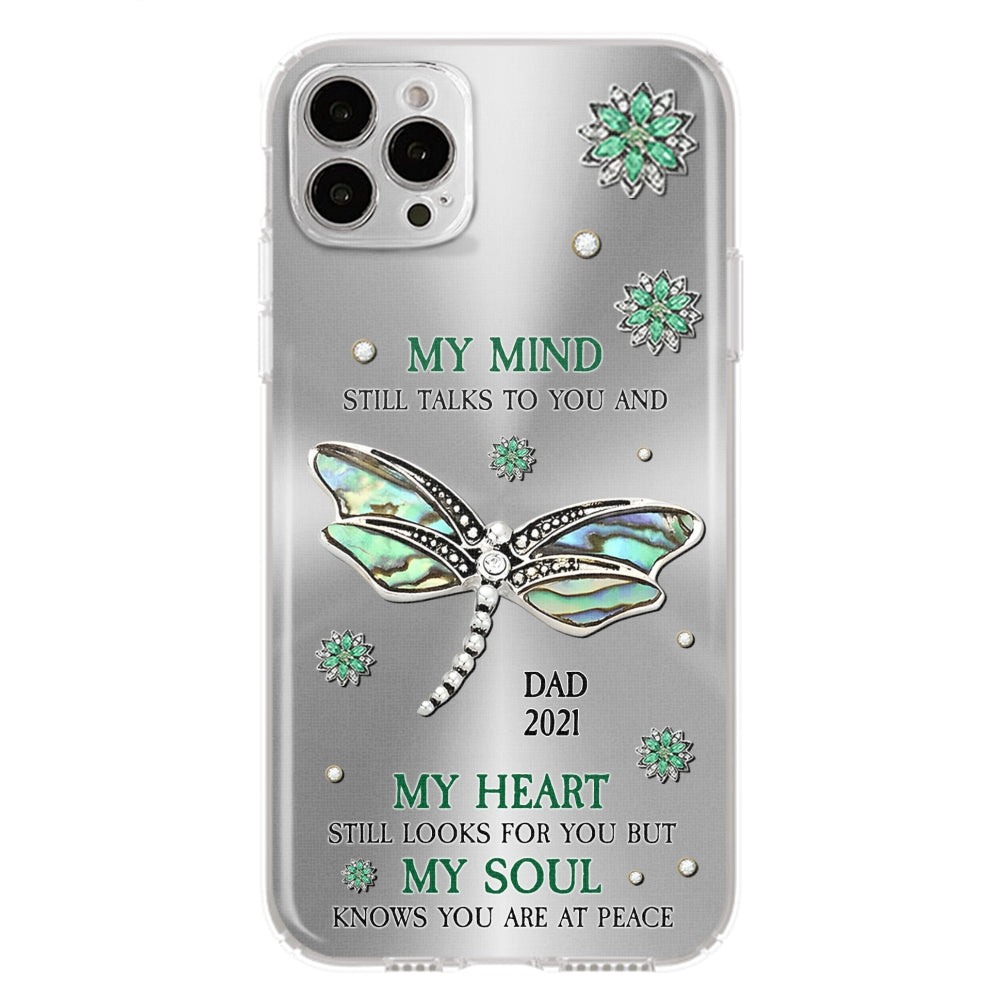 Dragonfly My Mind My Heart My Soul - Personalized Custom Phone Case