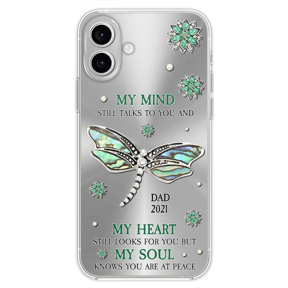 Dragonfly My Mind My Heart My Soul - Personalized Custom Phone Case