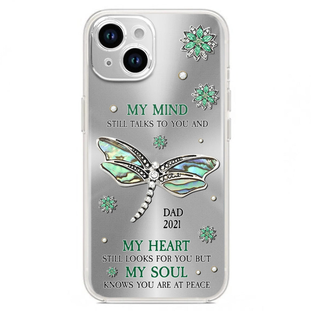 Dragonfly My Mind My Heart My Soul - Personalized Custom Phone Case