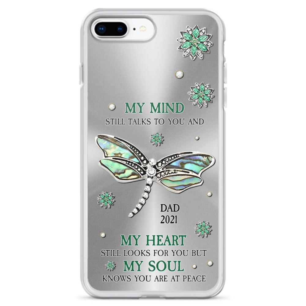Dragonfly My Mind My Heart My Soul - Personalized Custom Phone Case