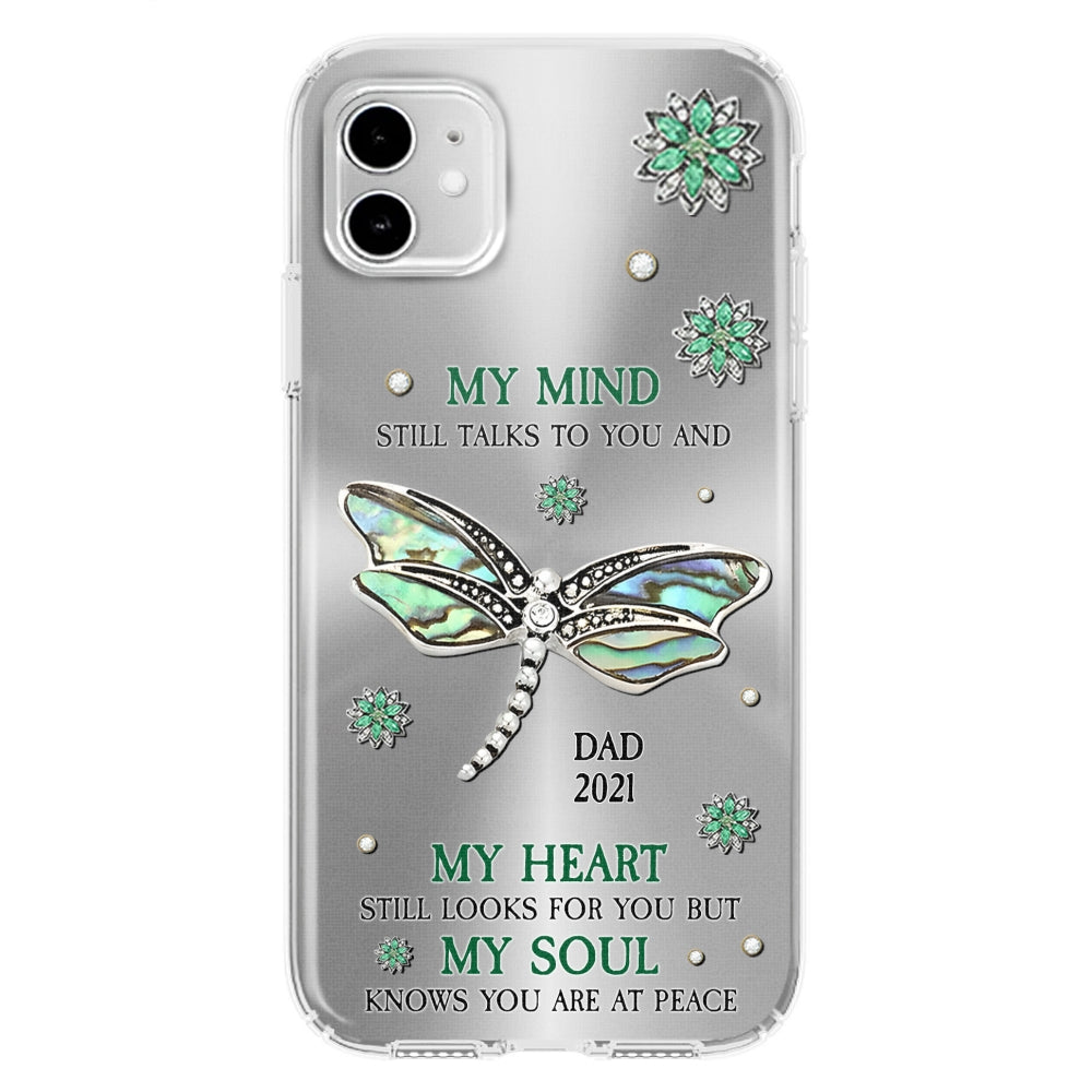 Dragonfly My Mind My Heart My Soul - Personalized Custom Phone Case