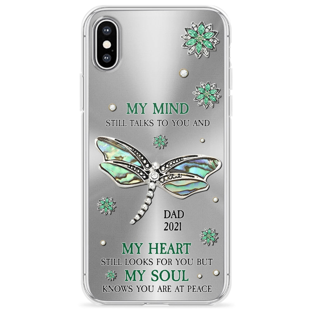 Dragonfly My Mind My Heart My Soul - Personalized Custom Phone Case