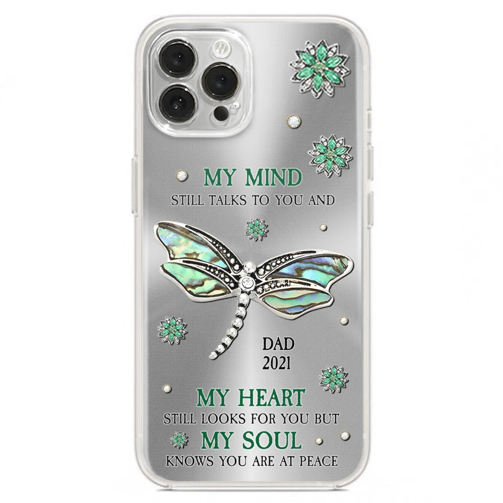Dragonfly My Mind My Heart My Soul - Personalized Custom Phone Case