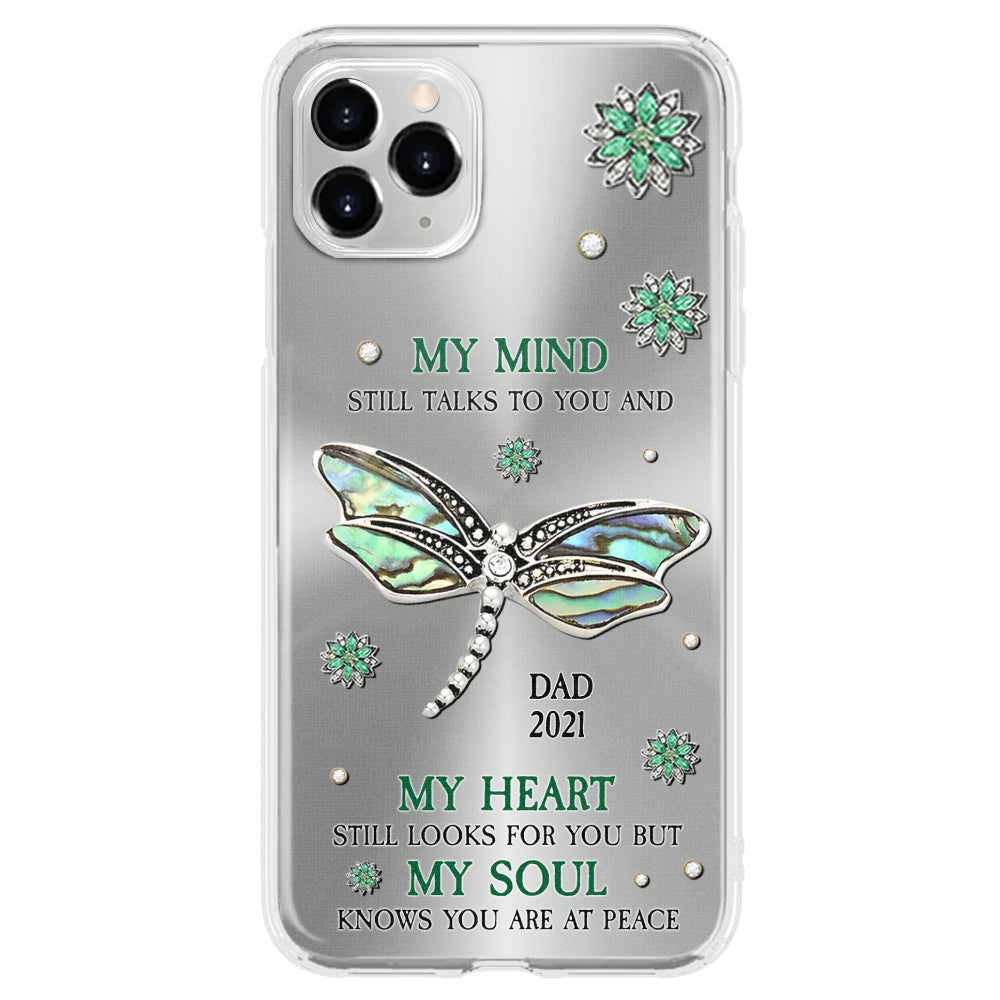 Dragonfly My Mind My Heart My Soul - Personalized Custom Phone Case